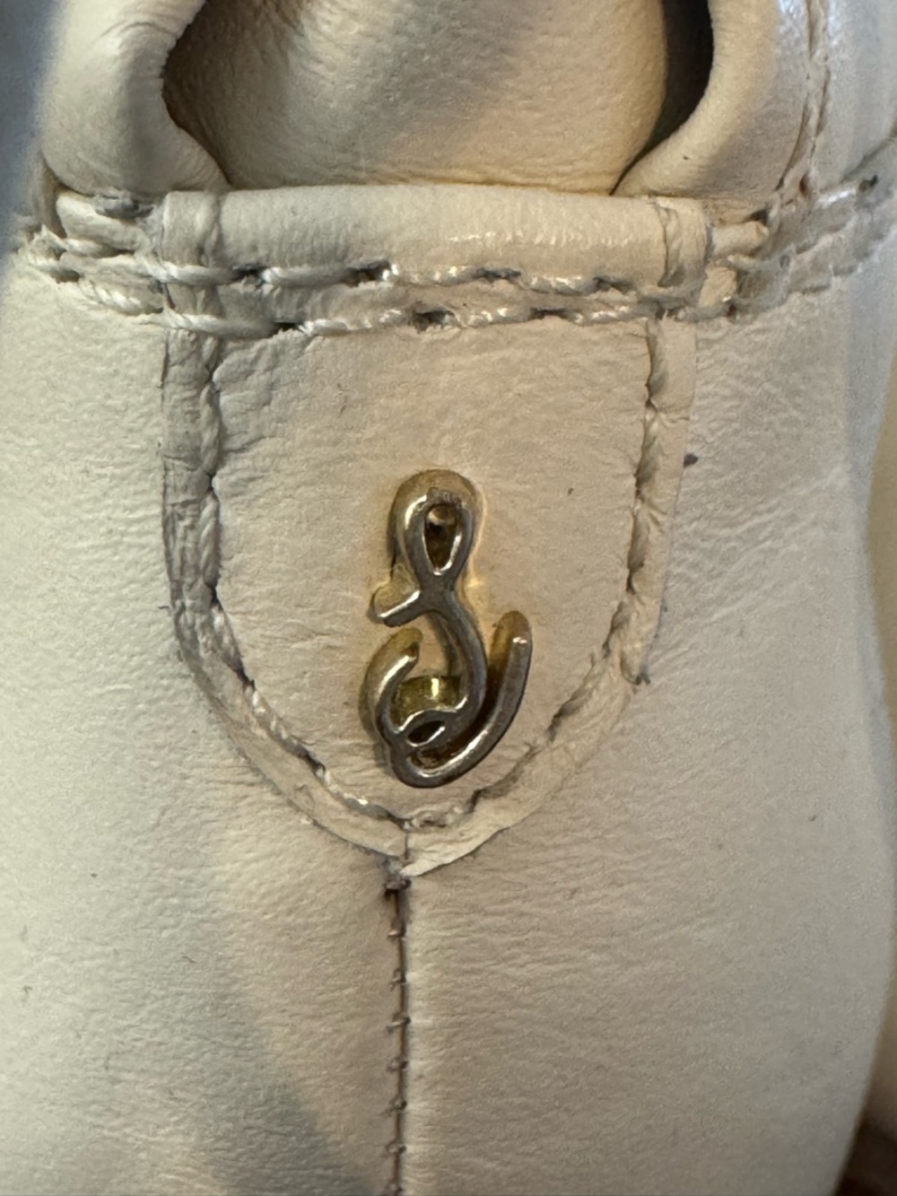Sam Edelman Cream Lace-Up Mid-Calf Leather Boots - Picture 3 of 7